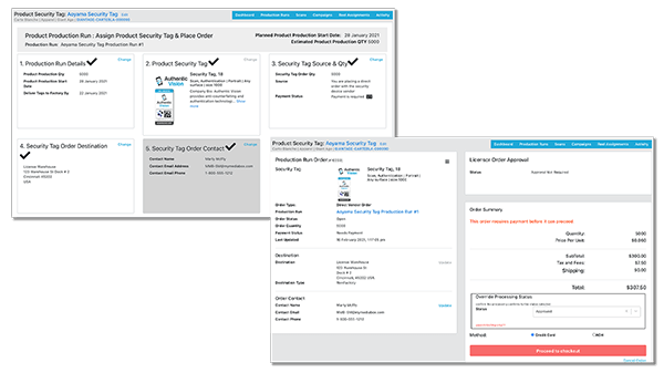 SM-OrderingPayment security tag management software
