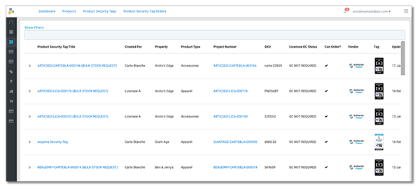 SM-Reporting security tag management software
