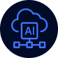 Transparent AI icon